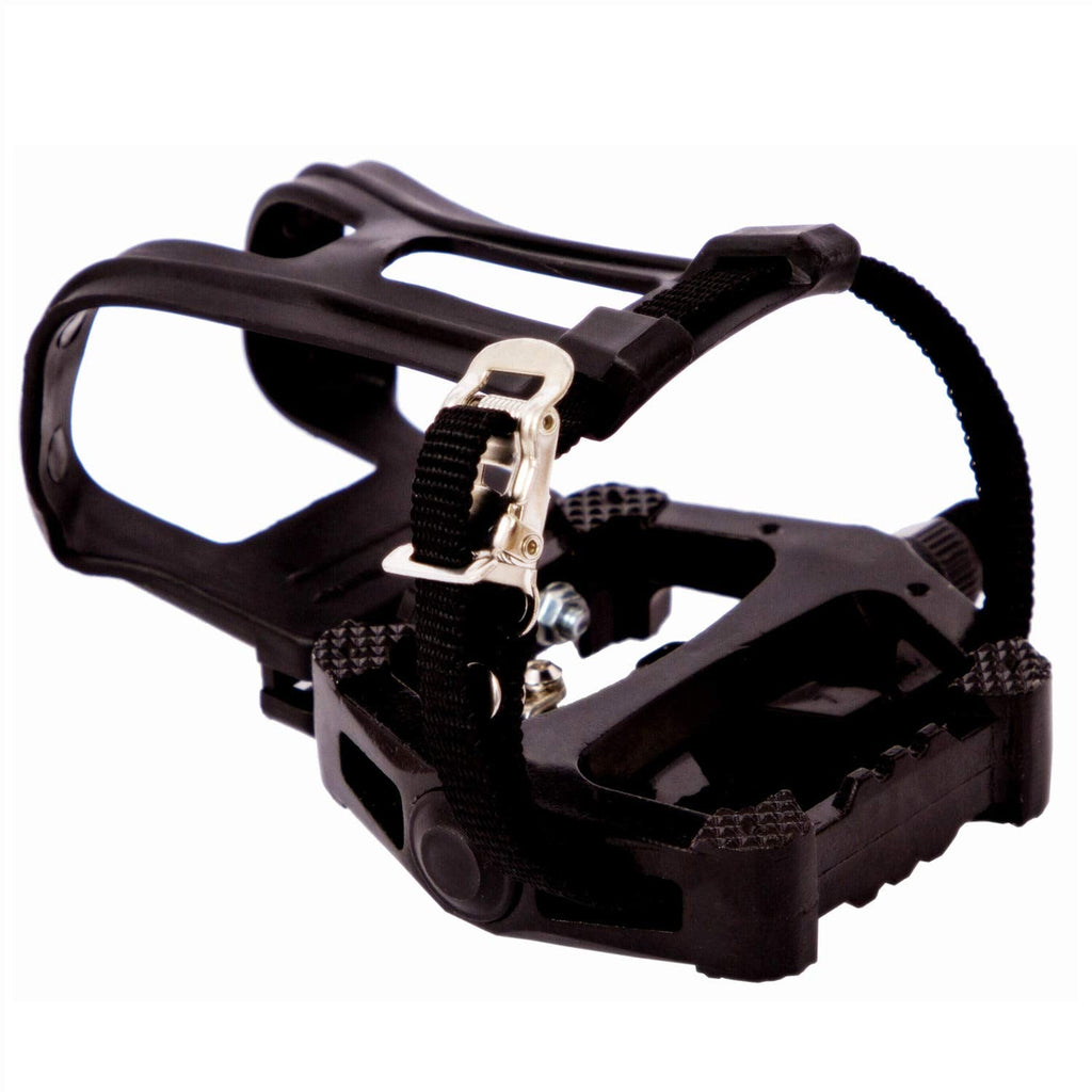 COZYROOMY Hybrid SPD Bike Pedals | 9/16" Aluminum Pedals with Toe Cages