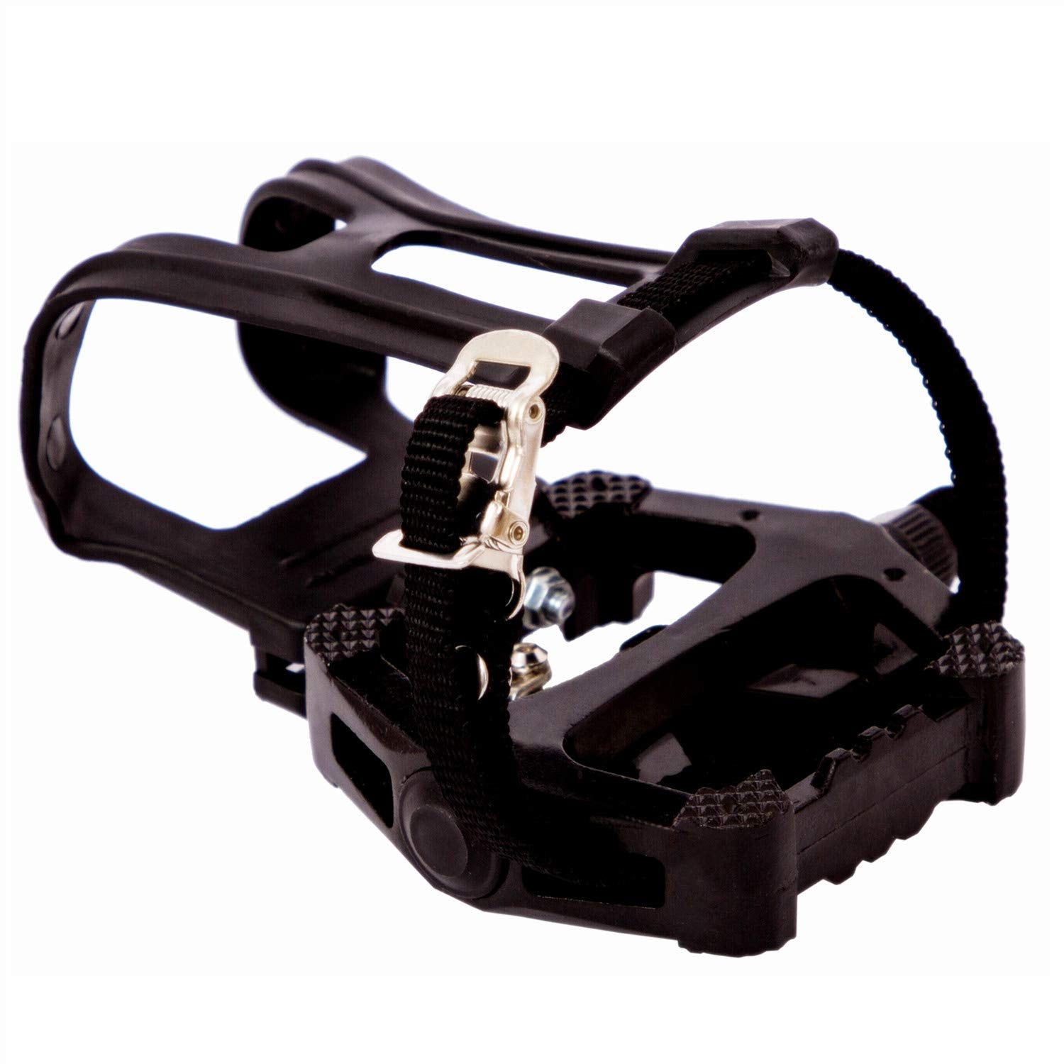 COZYROOMY Hybrid SPD Bike Pedals | 9/16" Aluminum Pedals with Toe Cages