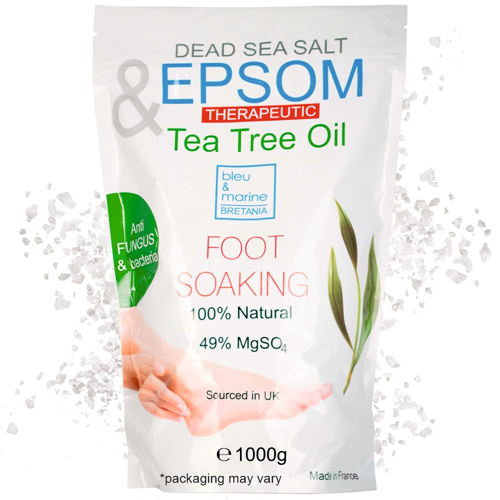 Bleu & Marine Bretania Epsom Bath Salts – Tea Tree & Peppermint Foot Soak 1kg