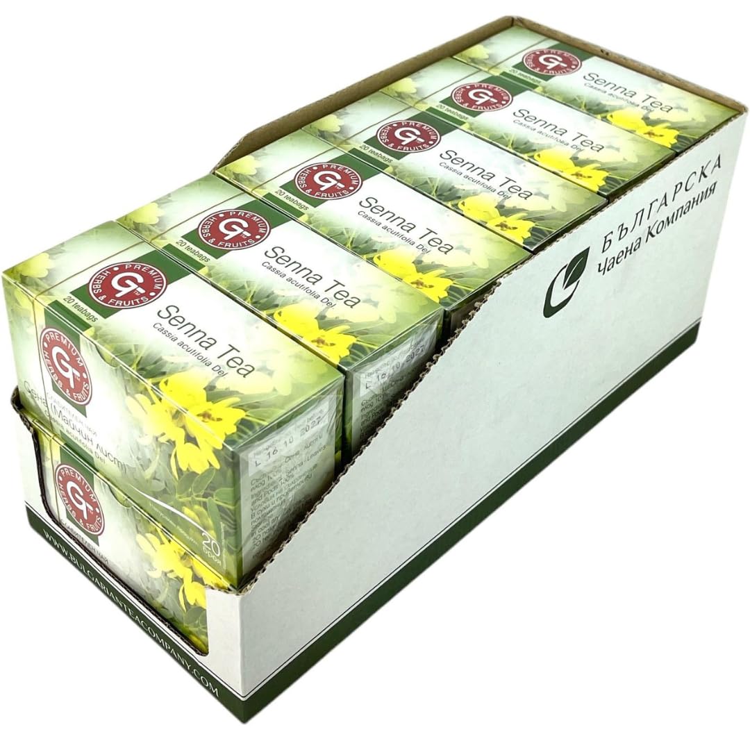 GT Fruits & Herbs Senna Tea Laxative for Colon Cleanse - 240 Count