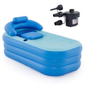 CO-Z Inflatable Portable Adult Bathtub – Foldable PVC Spa Tub with Pump