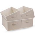 4 PCS Clothes Drawer Organisers Fabric Storage Box for Wardrobe Clothes Toy