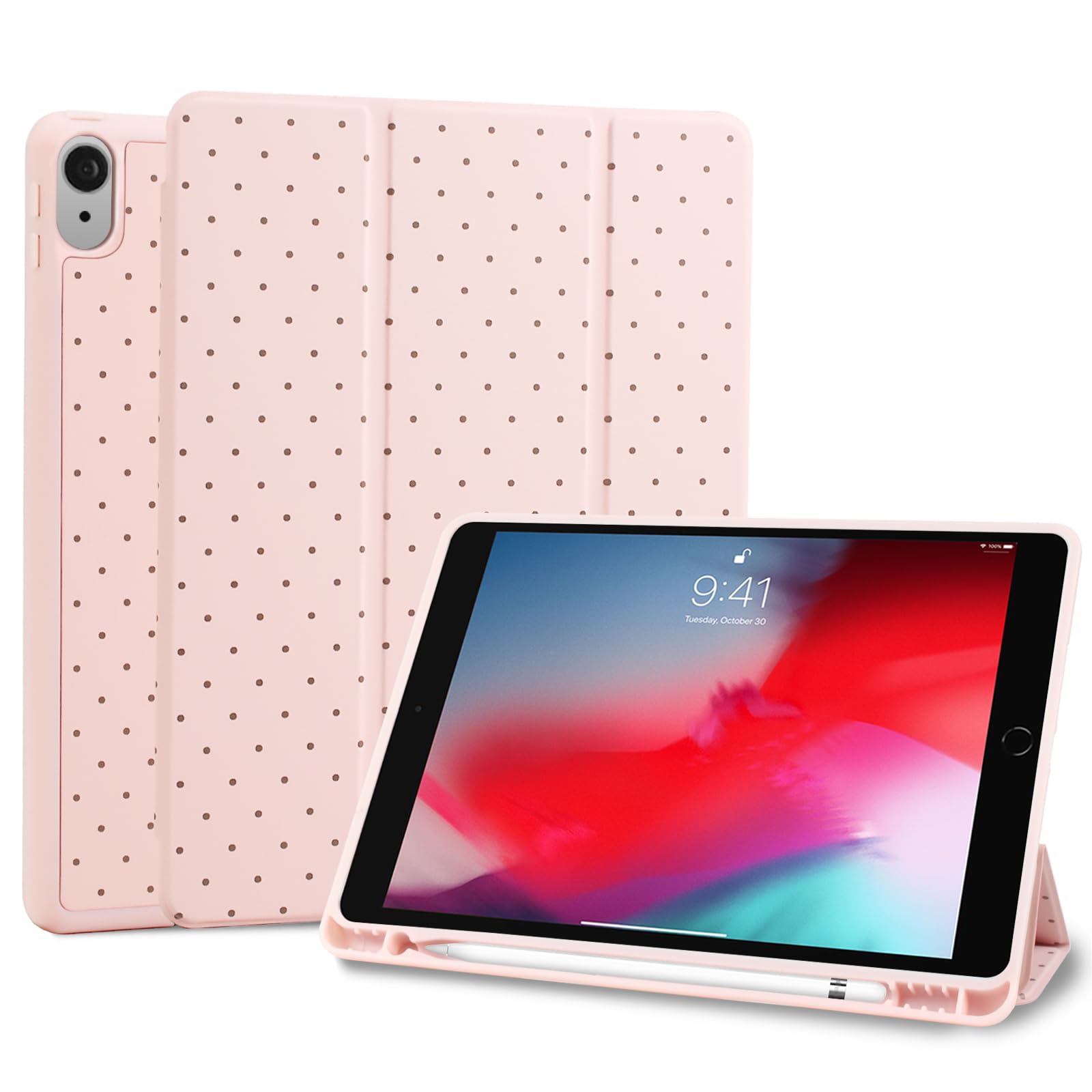 Fycyko iPad 10th/11th Gen Case – Slim Stand Cover with Pencil Holder