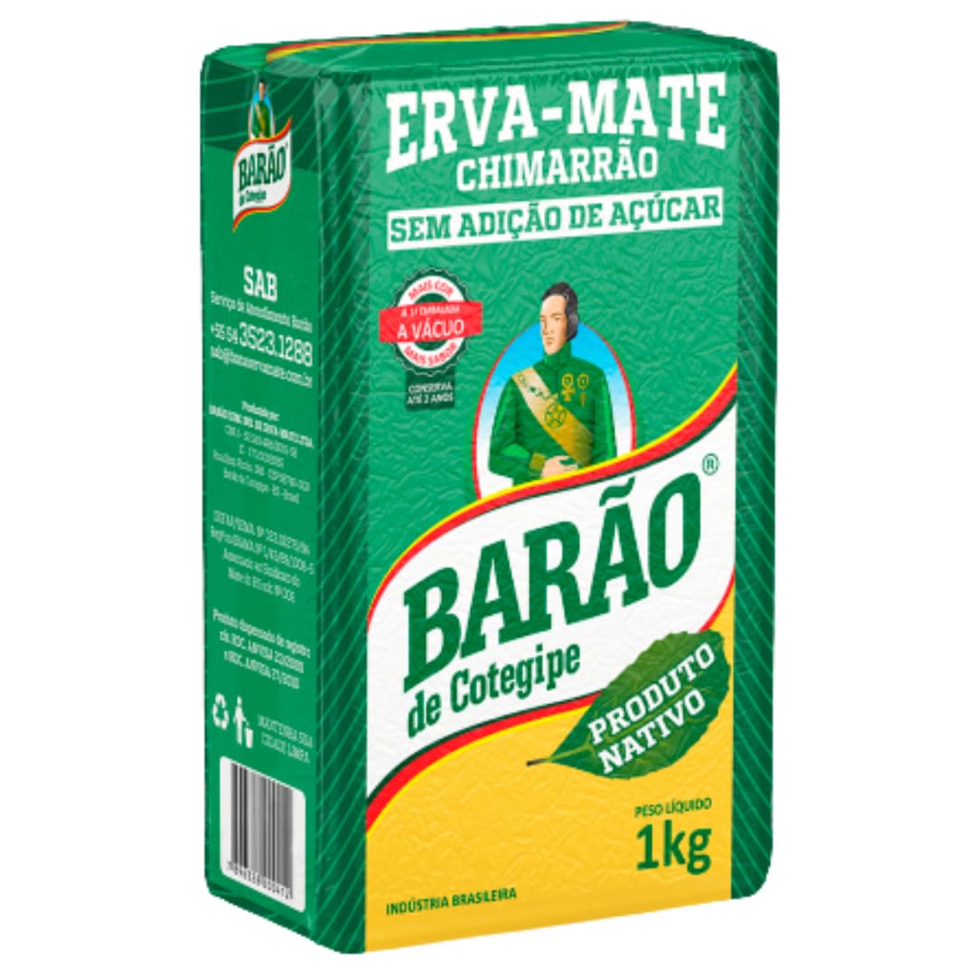 Erva-Mate Barão Nativa 1kg – Chimarrão de Erva Nativa Embalada a Vácuo