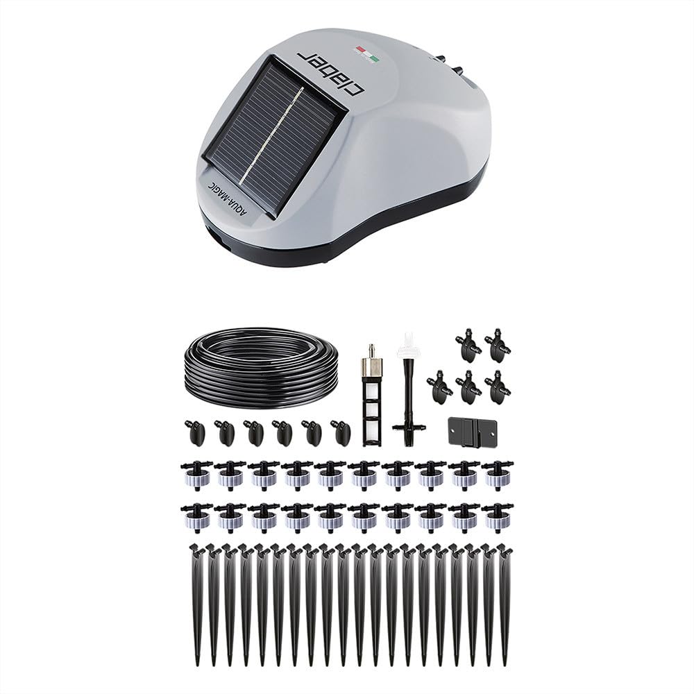 Claber 8063 Aqua-Magic System | Solar Drip Irrigation Kit for 20 Plants