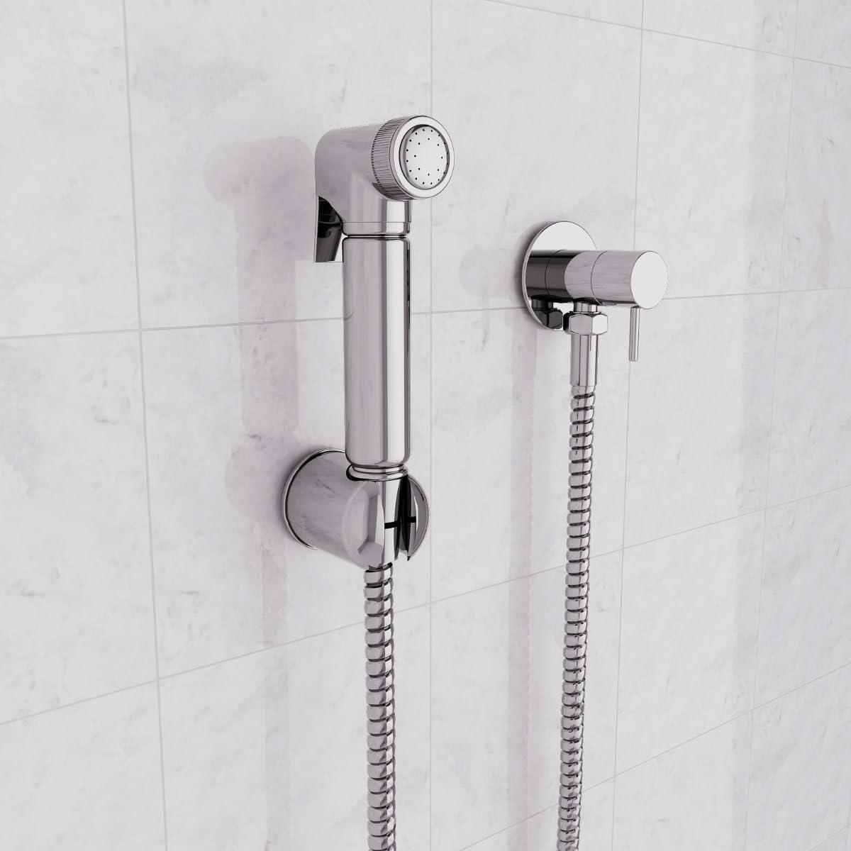 Handheld Bidet Toilet Spray Kit – Solid Brass Chrome