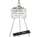Nicpro 63 Inch Folding Metal Floor Easel Stand | Portable Tripod for Display