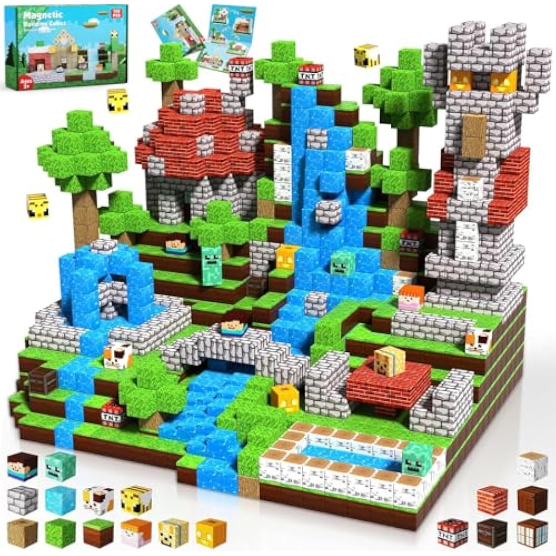 ToyUnited 150PCS Magnetic Building Blocks – STEM Sensory Construction Cubes