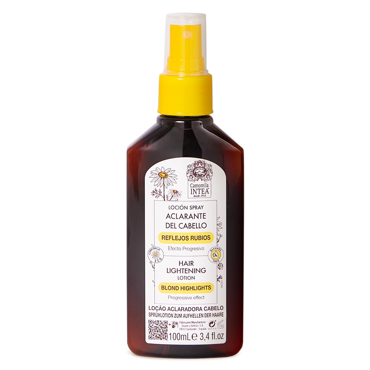 Camomile Intea Natural Blonde Hair Lightening Spray - 100ml Alcohol Free