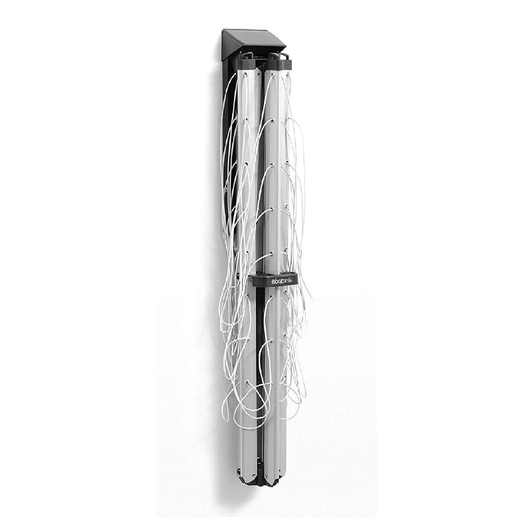 Brabantia WallFix 24m Retractable Wall-Mounted Clothes Airer - Silver