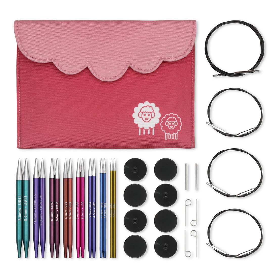 KnitPro Zing Deluxe Interchangeable Circular Knitting Needle Set
