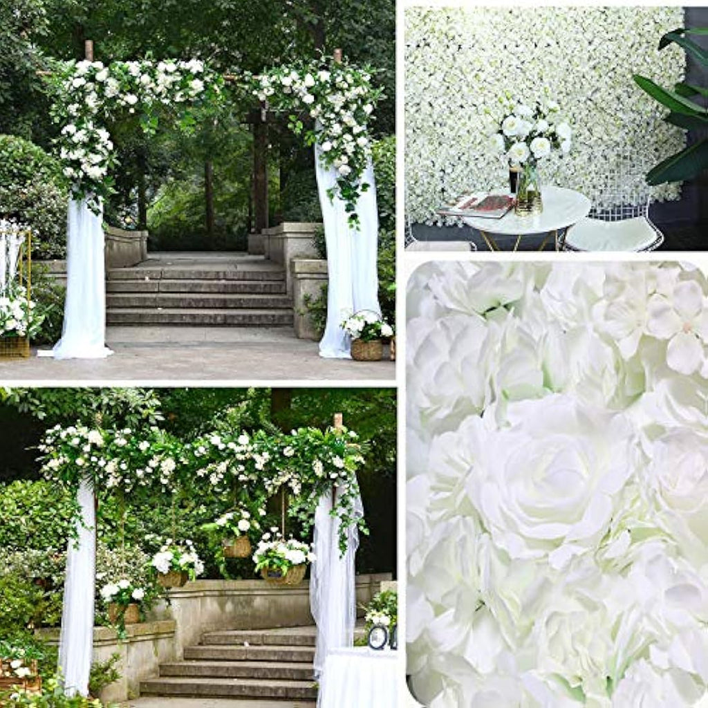 Silk Hydrangea Heads with Stems - 25 Pack Artificial Flowers