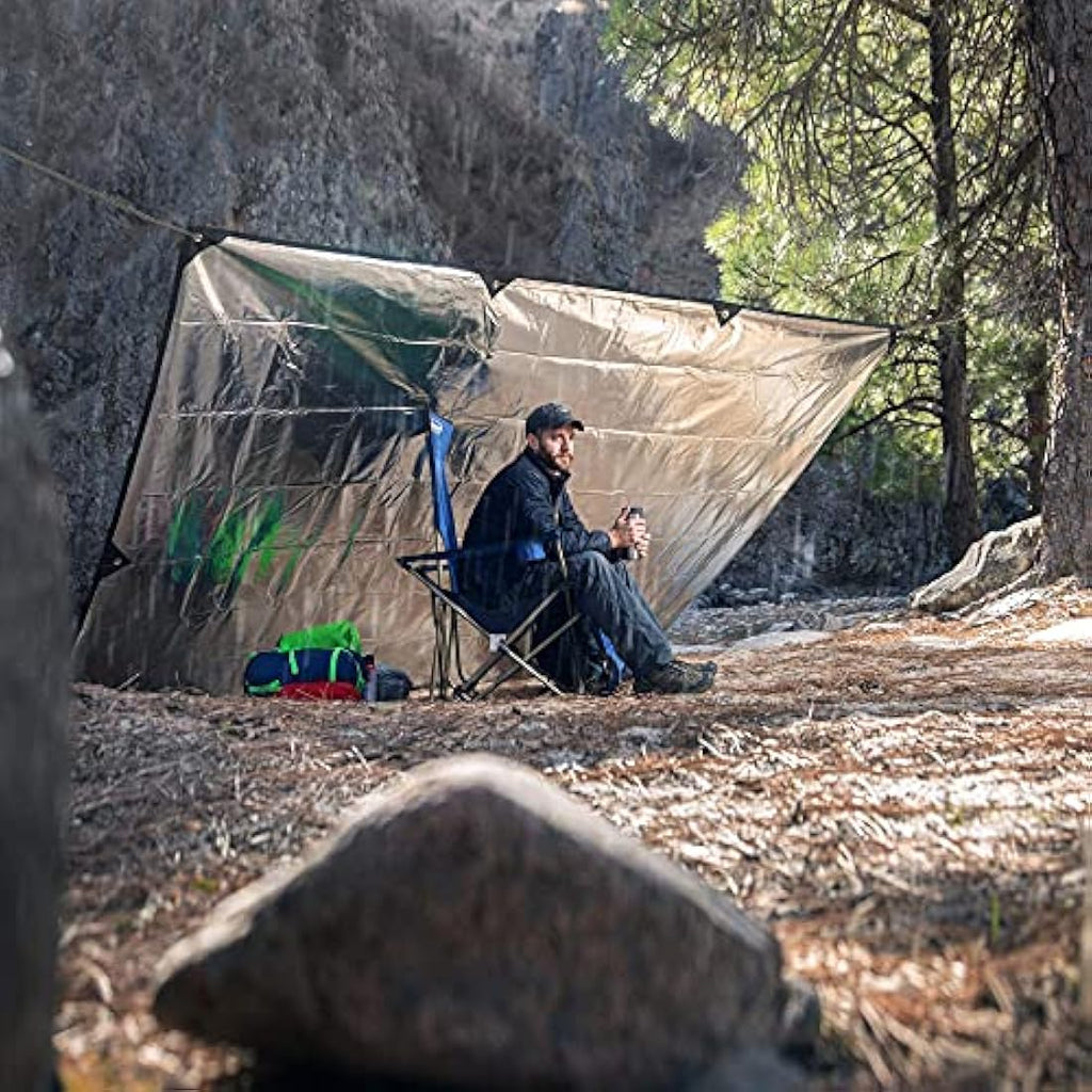 Arcturus XL Survival Tarp | Waterproof Emergency Blanket - Woodland Camo