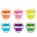 YBCCBY 6 Pcs Collapsible Paint Brush Washer, Silicone Paint Water Pots - image 1