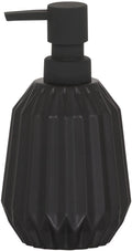 Sealskin Arte Ceramic Soap Dispenser – Modern Geometric Design, Black