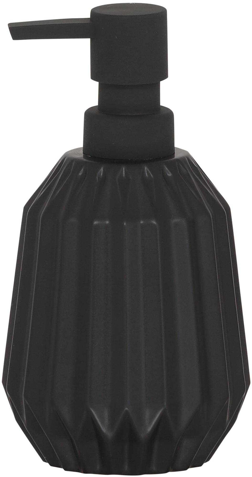Sealskin Arte Ceramic Soap Dispenser – Modern Geometric Design, Black