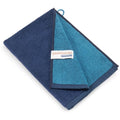 Bassetti New Shades Guest Towel | 100% Cotton Reversible - Blue