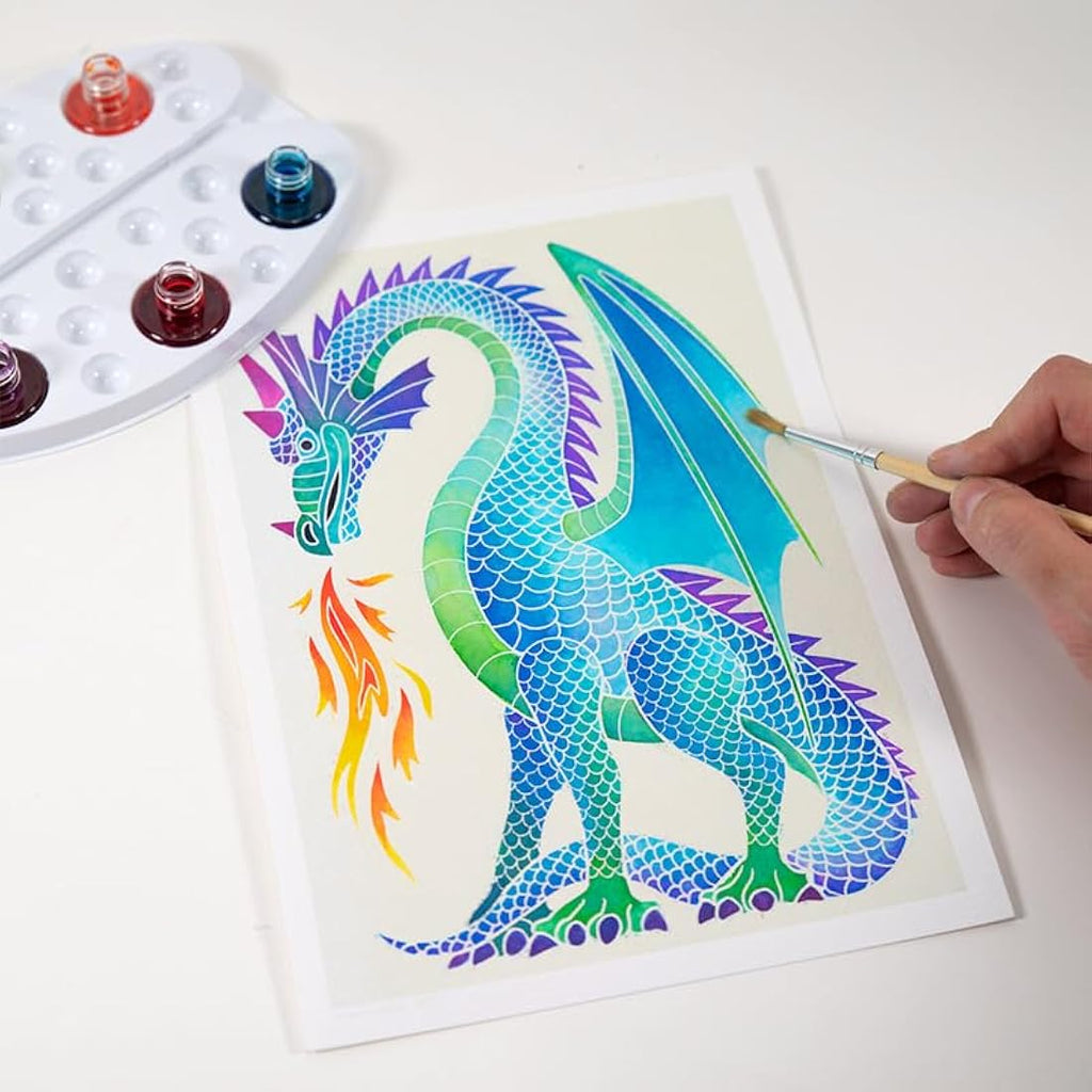 Sentosphère Aquarellum Junior Dragons - Watercolor Painting Art Kit
