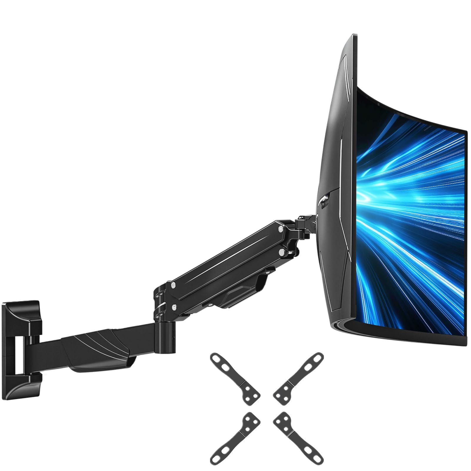 ELIVED Gas Spring Monitor Wall Mount for 17-43 Inch Ultrawide Screens