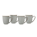 Denby Elements Light Grey Coffee Mug Set of 4 | 330ml Stoneware Ceramic