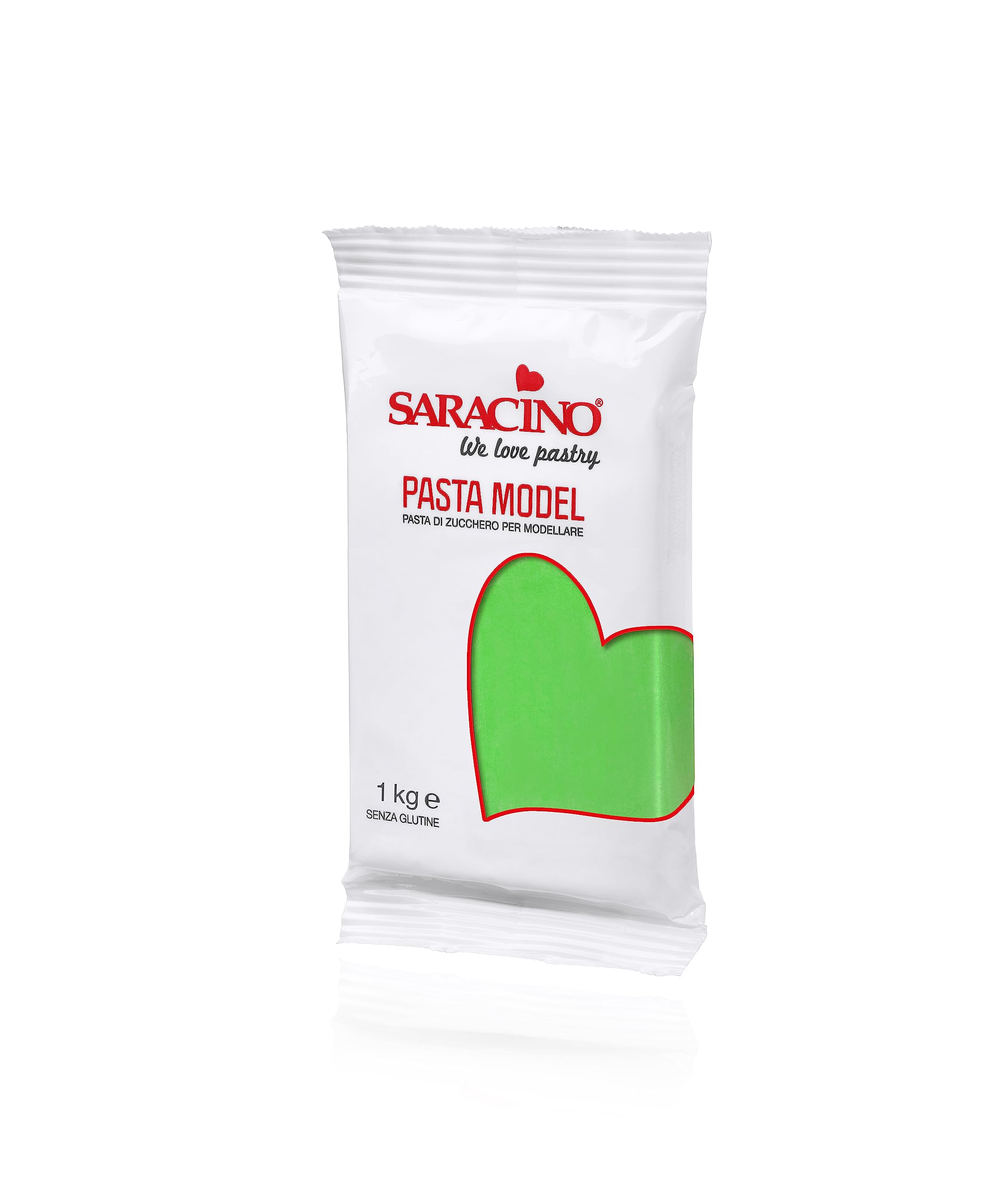 Saracino Sugar Paste Model – Light Green Modelling Paste, 1kg