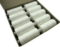Coats Moon Polyester Sewing Thread - Natural 120s - 1000 Yard 10 Pack
