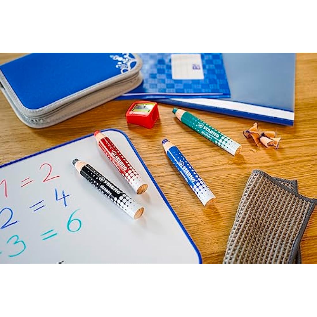 STABILO MARKdry Whiteboard & Flipchart Marker Pencil - Black - 30 Pack