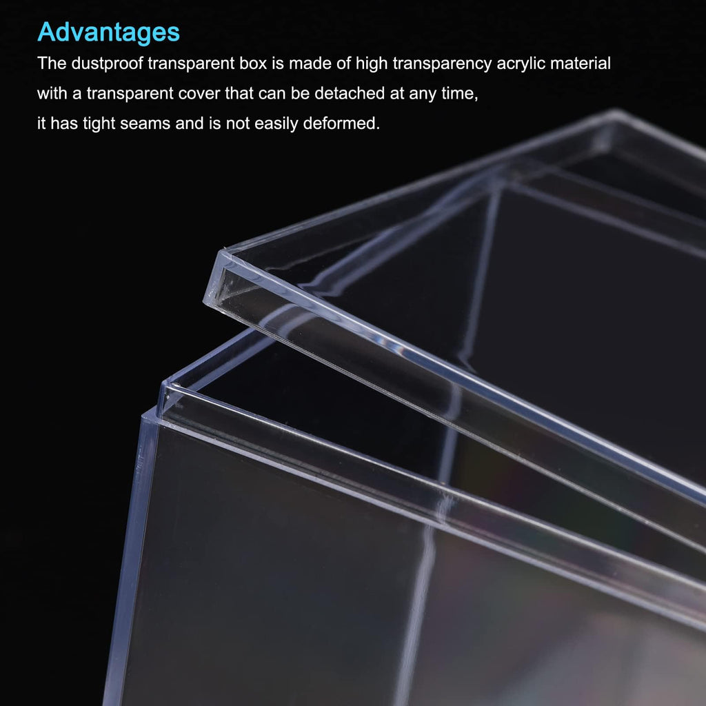 TA-VIGOR Acrylic Display Boxes 2Pcs 5.1 x 5.1 x 5.1cm with Lids - image 4