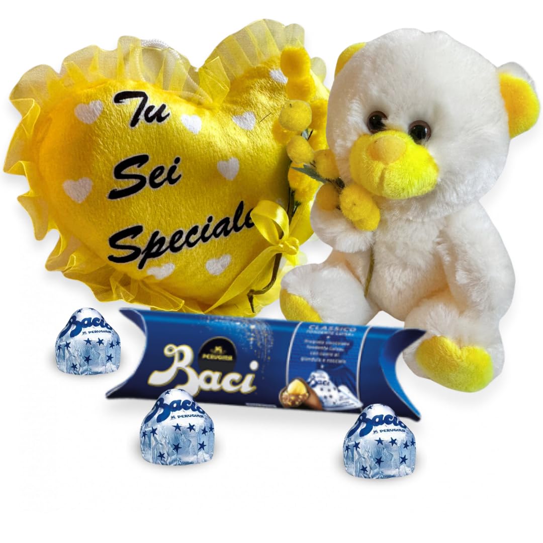 Baci Perugina Plush Bear Gift Set – Lemon & Classic Chocolate 74g