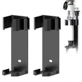 Linkidea Curling Iron Holder Wall Mount | No-Drill Aluminum Organizer - 2 Pack