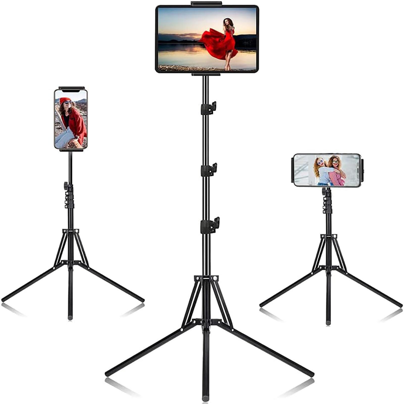 SAMHOUSING 65" iPad Tripod Stand – 360° Rotating Floor Tablet Mount