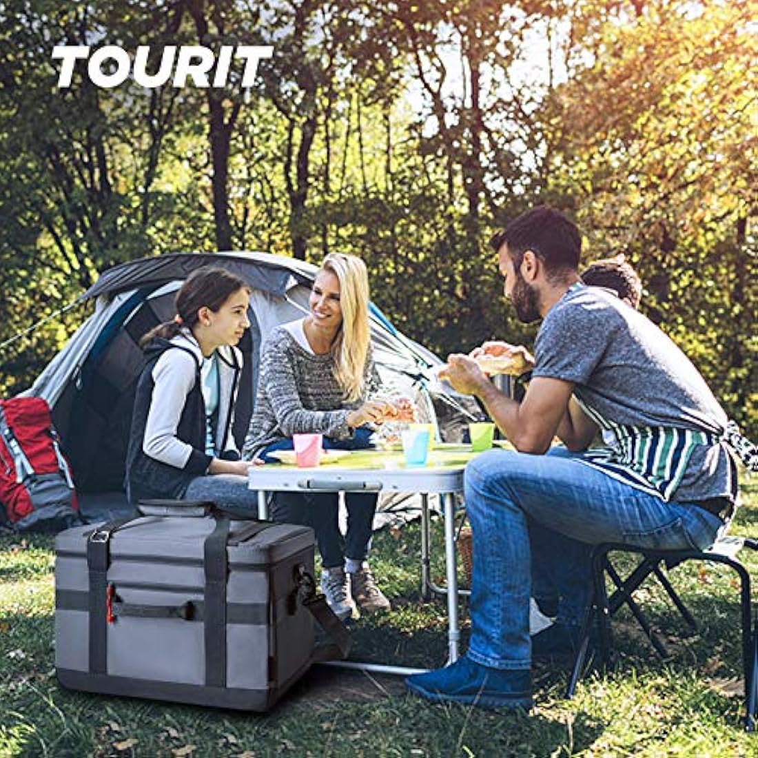 TOURIT 40-Can Insulated Soft Cooler Bag | 32L Leak-Proof Collapsible Cooler