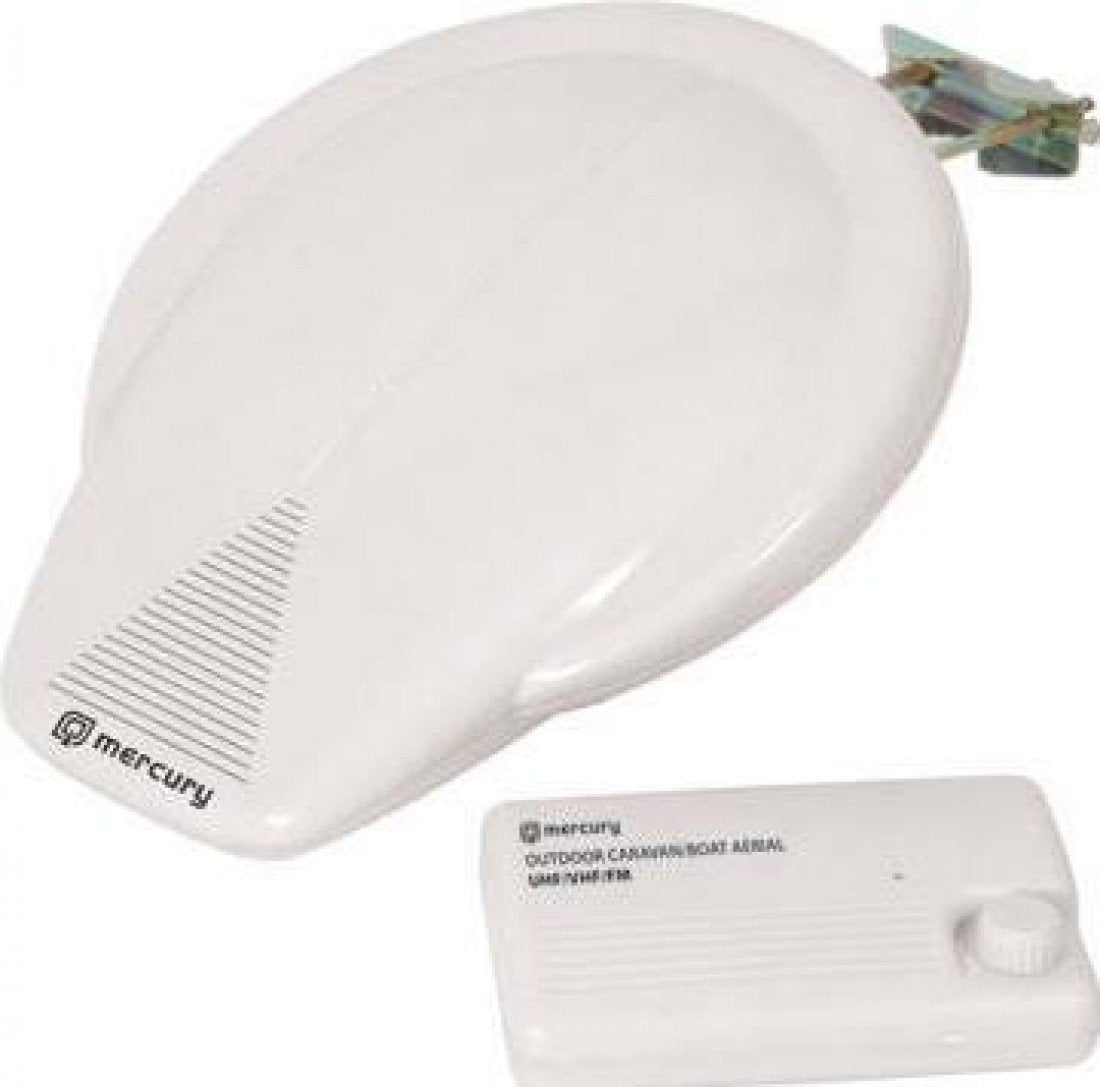 Mercury Outdoor Amplified HDTV Aerial for Caravans & Boats |