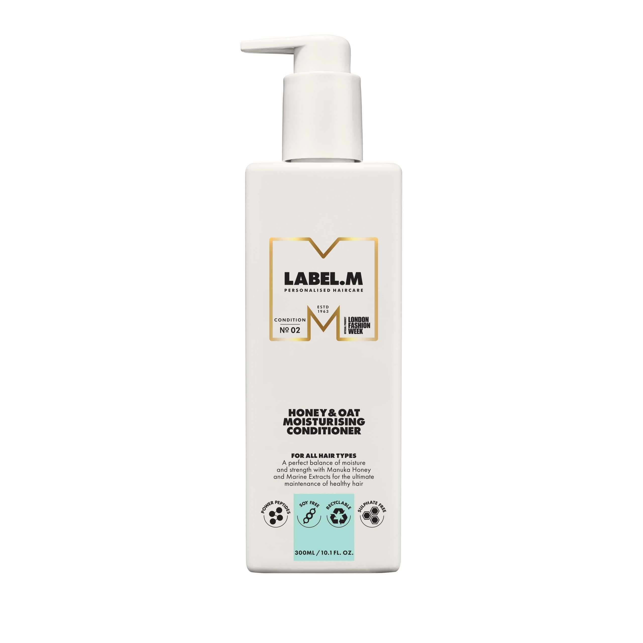 LABEL.M Honey & Oat Moisturising Conditioner 300ml - Repair & Shine