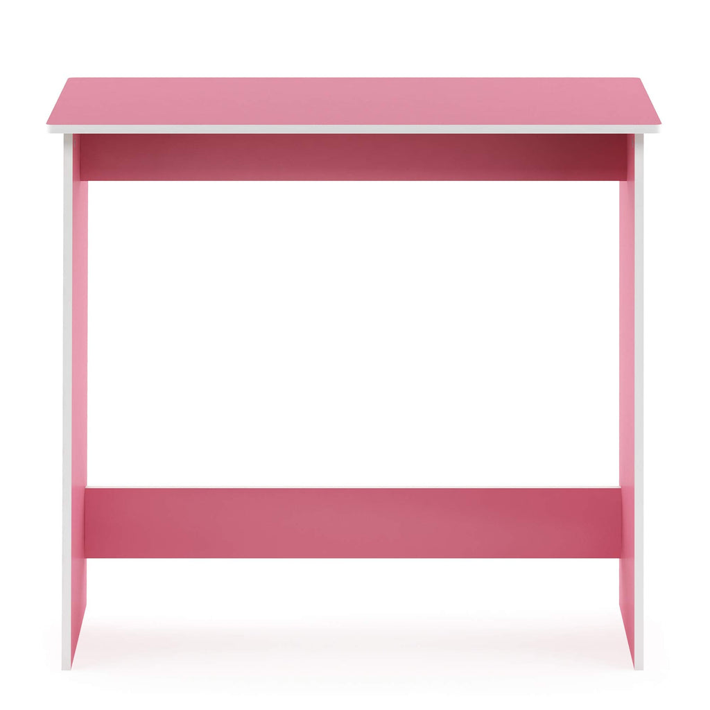Furinno Simplistic Compact Computer Desk - Pink/White Study Table