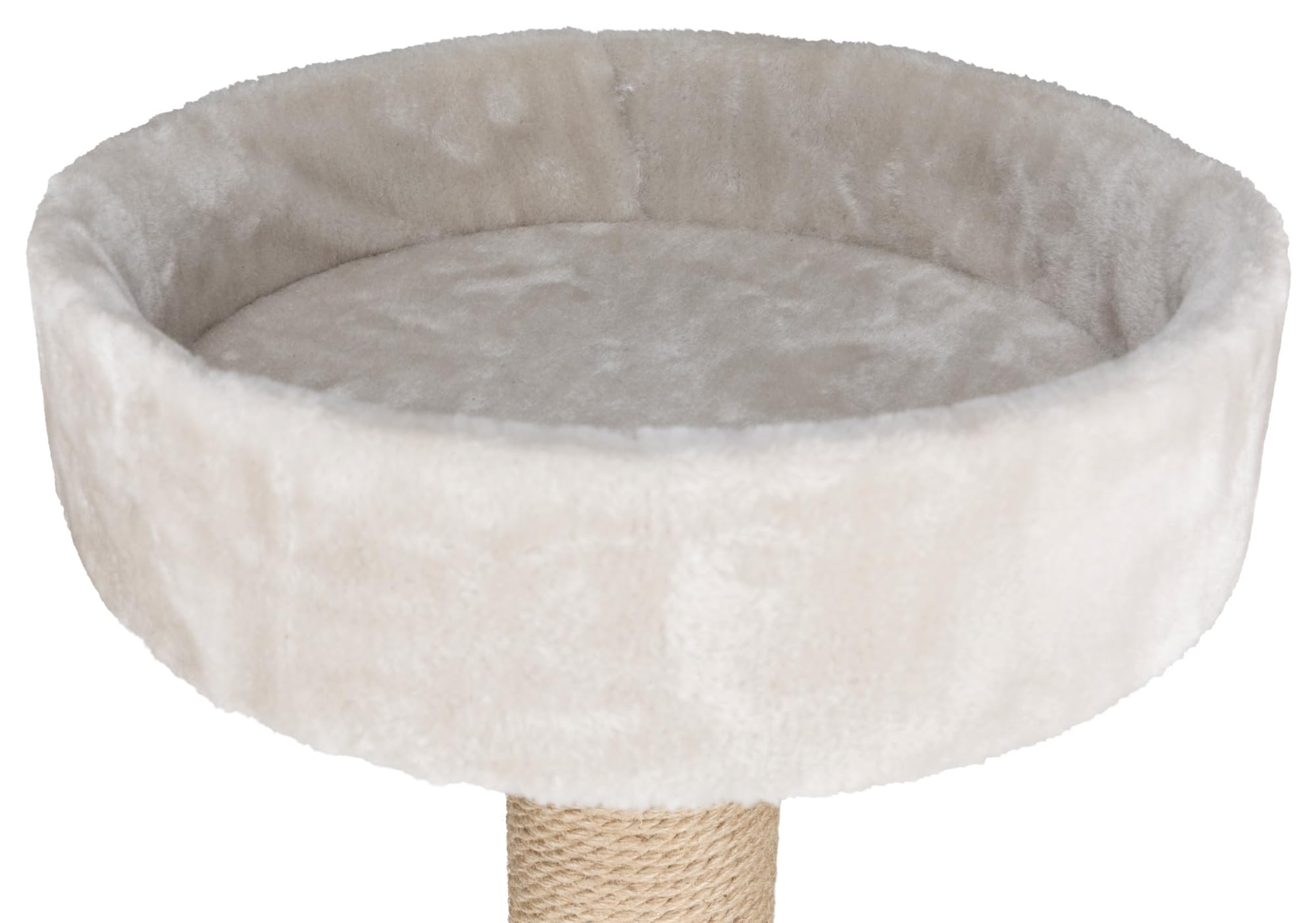 TRIXIE Ivan Cat Tree – 32.3in Multi-Level Sisal Scratching Post, Light Grey