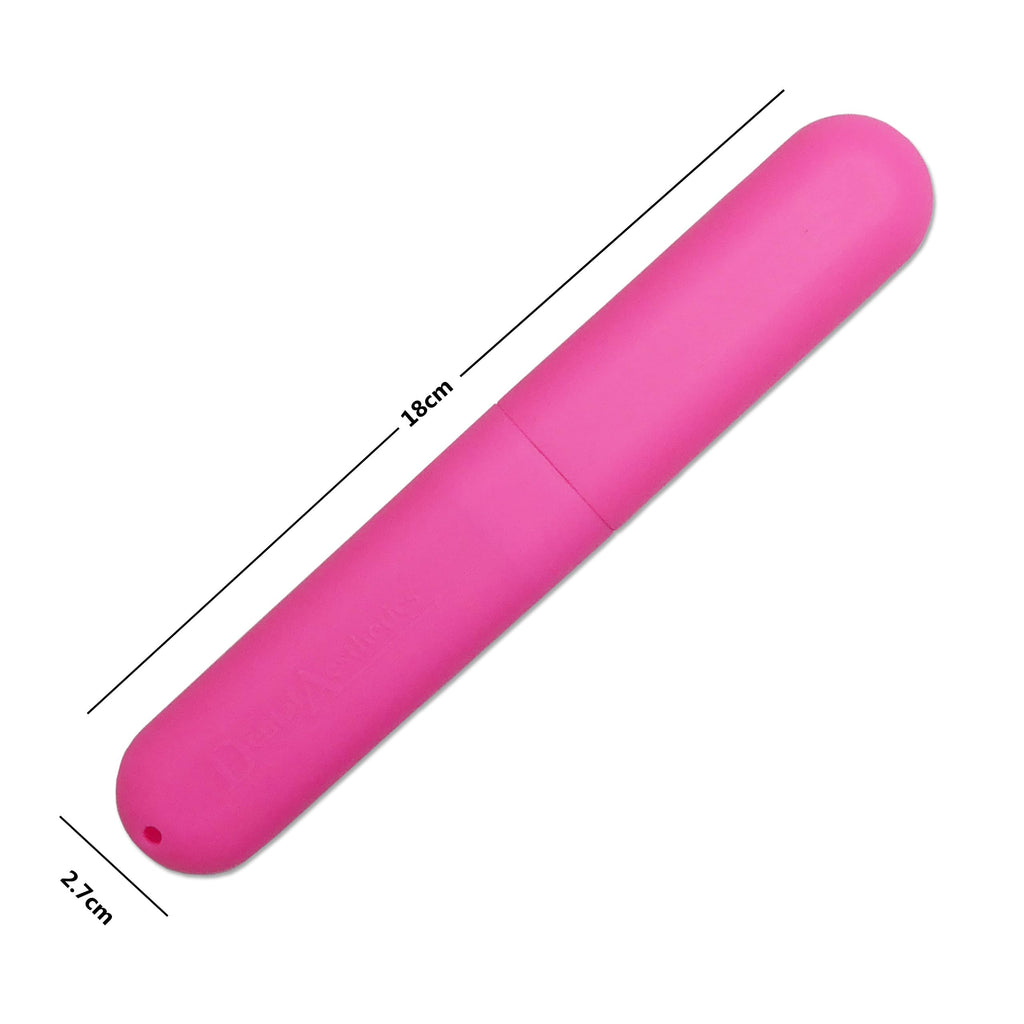 Childrens Toothbrush Case x 1 ~ Holder, Holidays, Travel Storage Pink - image 2