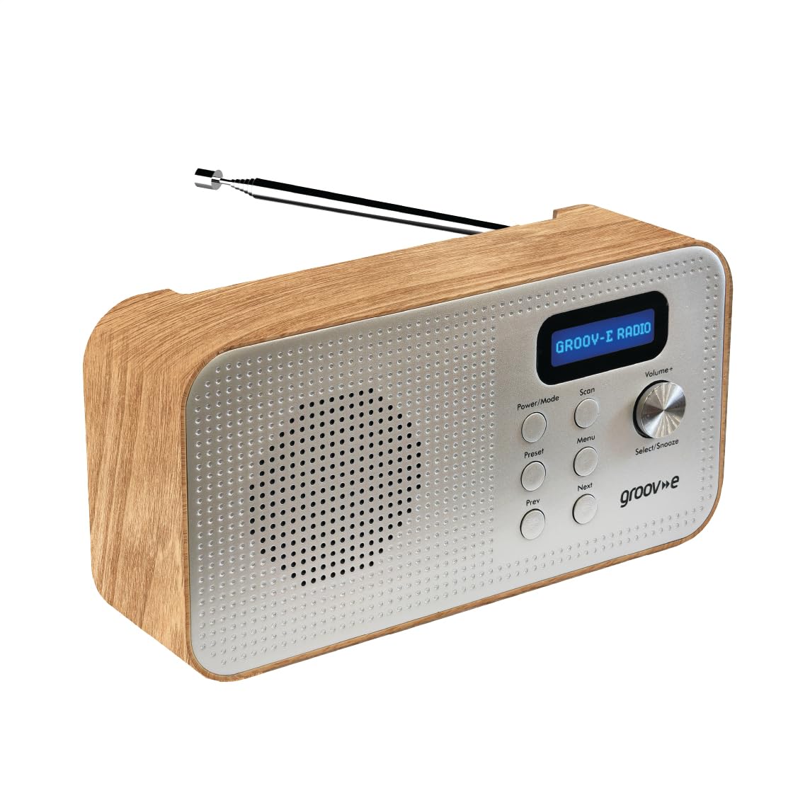 Groov-e Lisbon Portable DAB & FM Digital Radio with Bluetooth