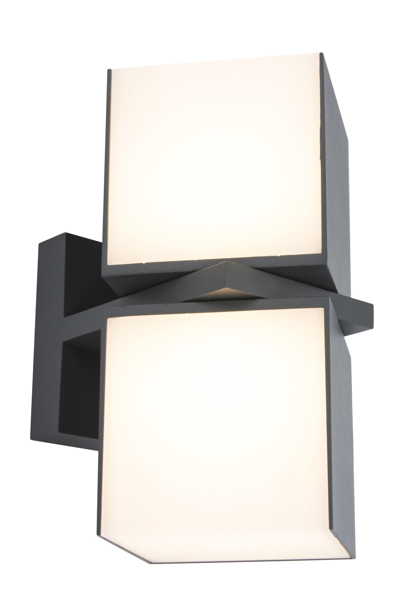 Lutec Cuba Outdoor Wall Light – Rotatable Modern Garden Sconce