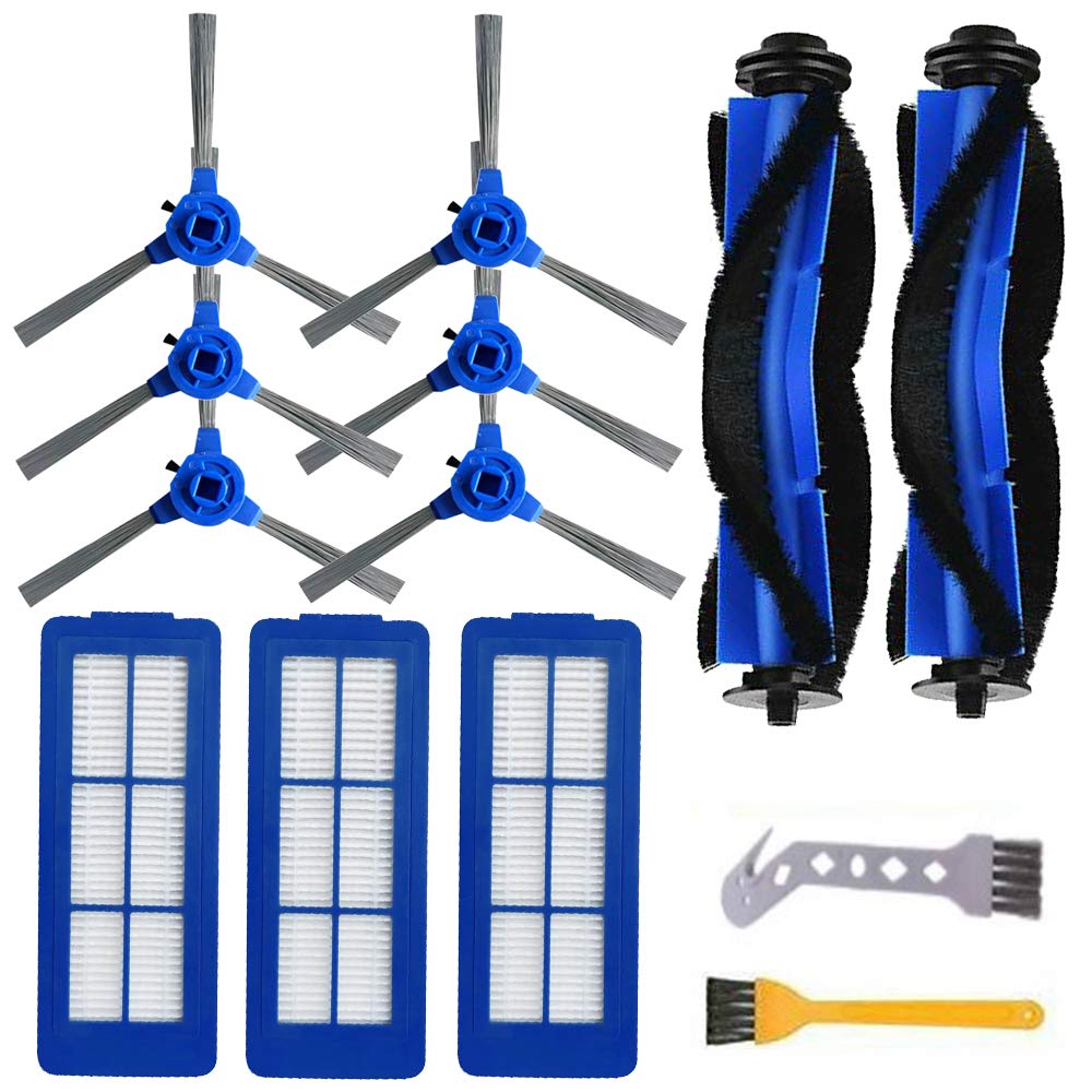 Eufy RoboVac Replacement Kit: 2 Roller Brushes, 6 Side Brushes, 3 Filters