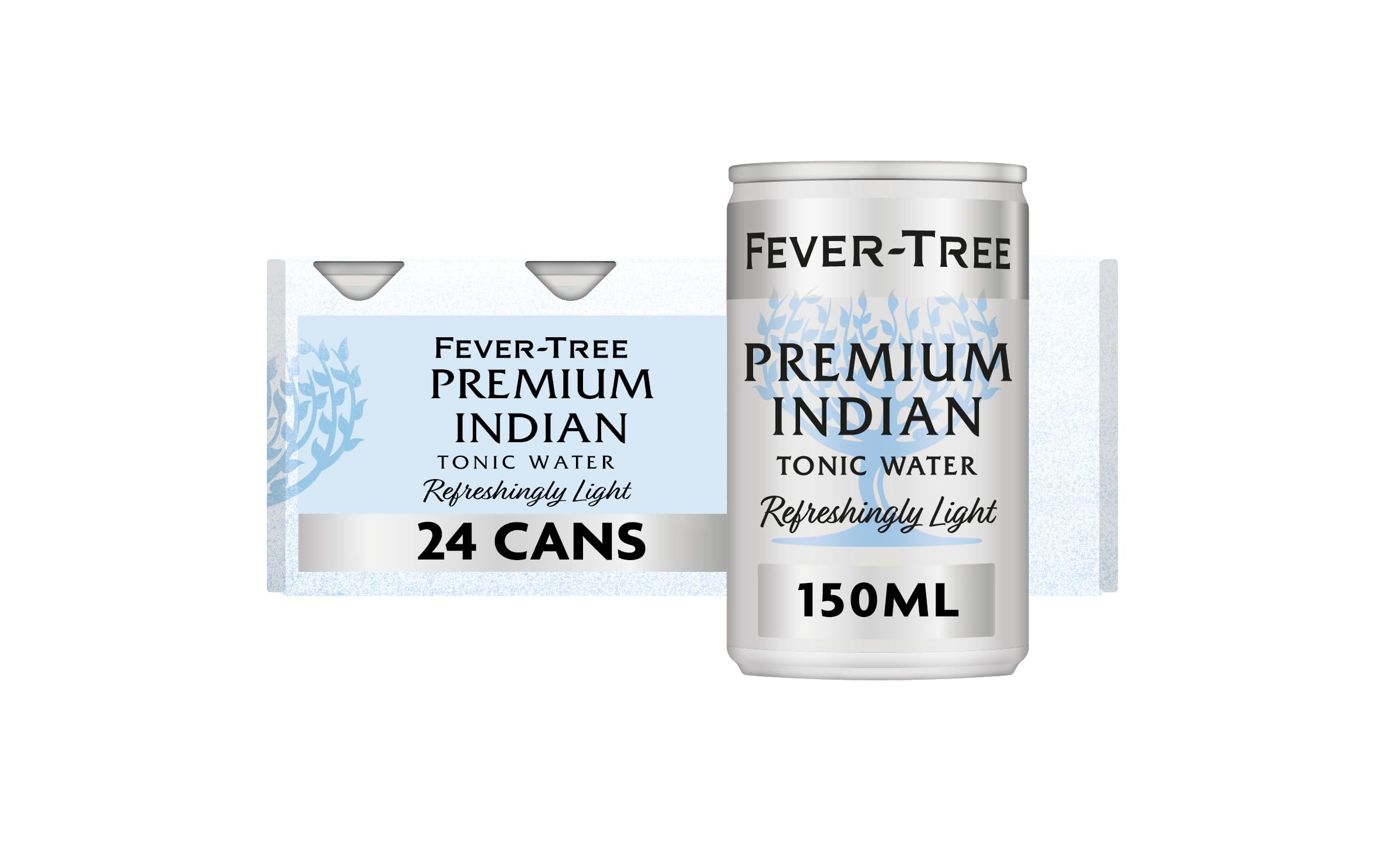Fever-Tree Refreshingly Light Indian Tonic Water - 150ml (24 Cans)
