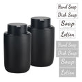 BosilunLife Ceramic Foaming Soap Dispenser Set – 2 Pack Black 12oz