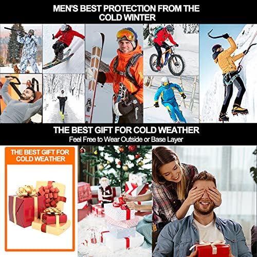 UNIQUEBELLA Men's Thermal Underwear Set | Fleece Lined Base Layer