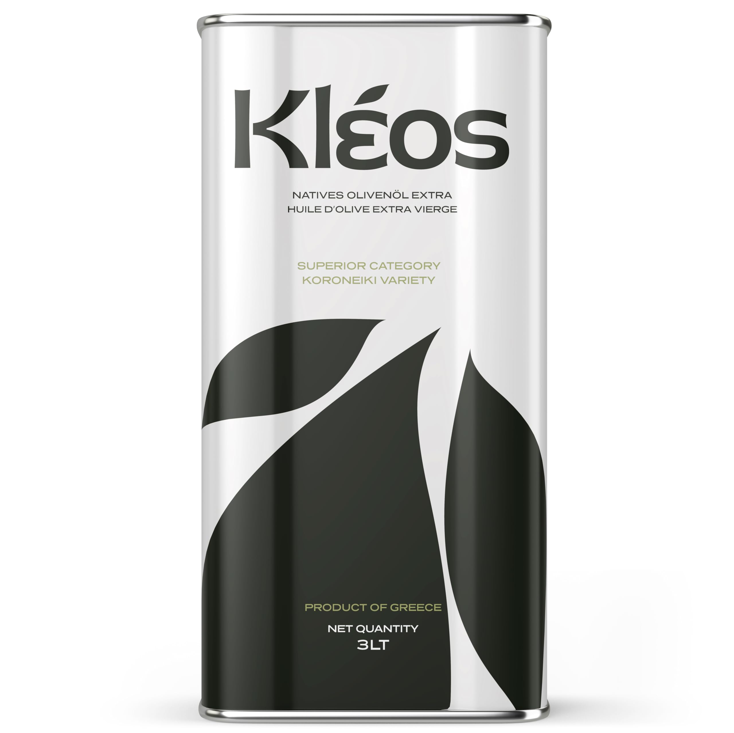 Kleos Extra Virgin Greek Olive Oil – 3L Cold-Pressed Koroneiki