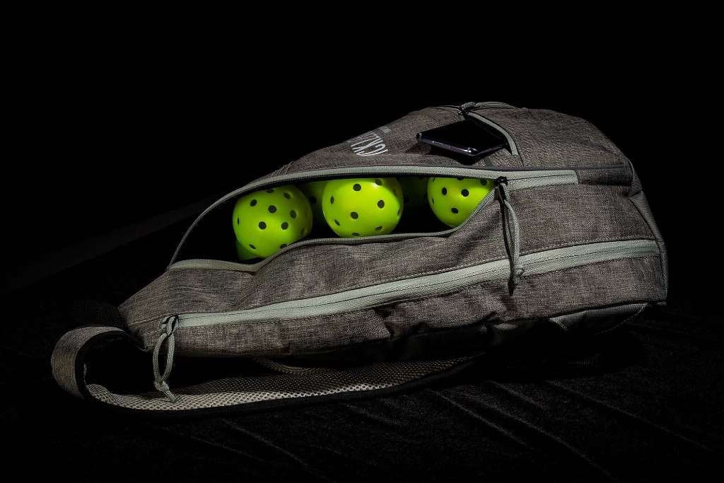 Franklin Sports Pickleball Sling Bag – Official U.S. Open Backpack, Gray