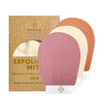 Mirak Naturals Deep Exfoliating Mitts - 3 Pack Double-Sided Body Scrub