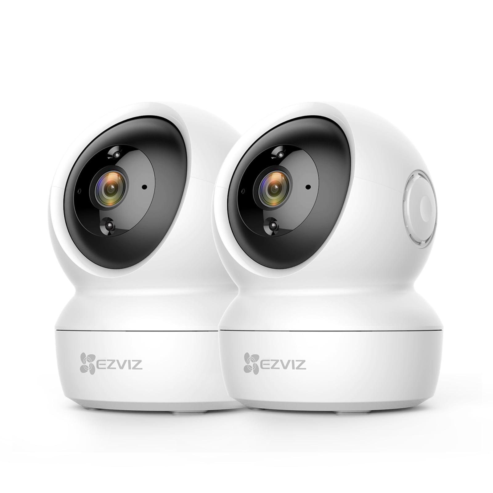 EZVIZ 2-Pack 1080P Indoor Security Cameras - WiFi Pet & Baby Monitor