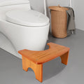 RayLove 7 Inch Bamboo Toilet Stool – Non-Slip Bathroom Poop Stool, Brown