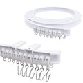 VirtuGro 3M Flexible Ceiling Curtain Track | Bendable Rail for Bay Windows