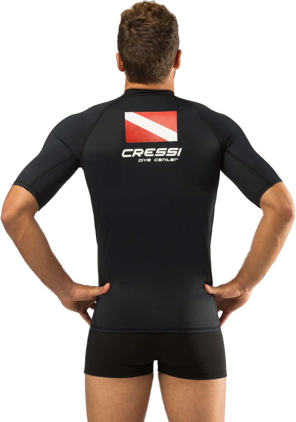 Cressi Men's Short Sleeve Rash Guard – UPF 50+ UV Sun Protection